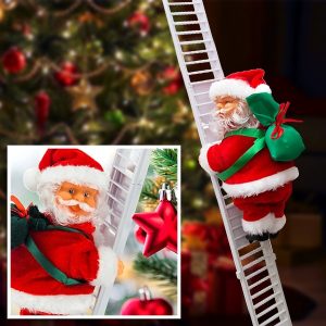 Kopėčiomis laipiojantis Kalėdų Senelis | LADDERSANTA