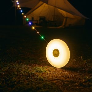 Kempingo šviesa su integruotu maitinimo banku (10m) | GLOWTREK