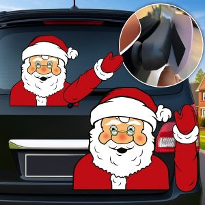 Automobilio galinio valytuvo lipdukas Kalėdų Senelis | SANTAWIPER