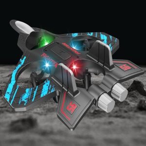 RC naikintuvo dronas - LED, EPP putplastis, 2.4 GHz, vidui ir laukui | FLYTOR