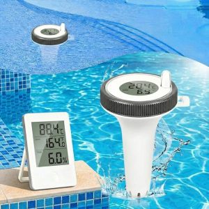 Belaidis baseino termometras - 60 m atstumas, IP67, vidinis ekranas | POOLMETER