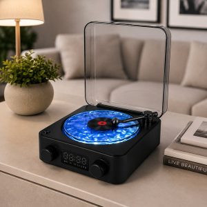 Retro „3-in-1“ vandenyno bangų projektorius, „Bluetooth“ garsiakalbis ir LED nuotaikos lemputė | VIVAPLAY