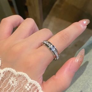 Besisukantis cirkonio žiedas stresui mažinti - 3 spalvų rinkinys | LUXRINGS