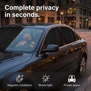 Privatumas ir apsauga nuo saulės - 4 magnetiniai skydeliai | CARSHADY